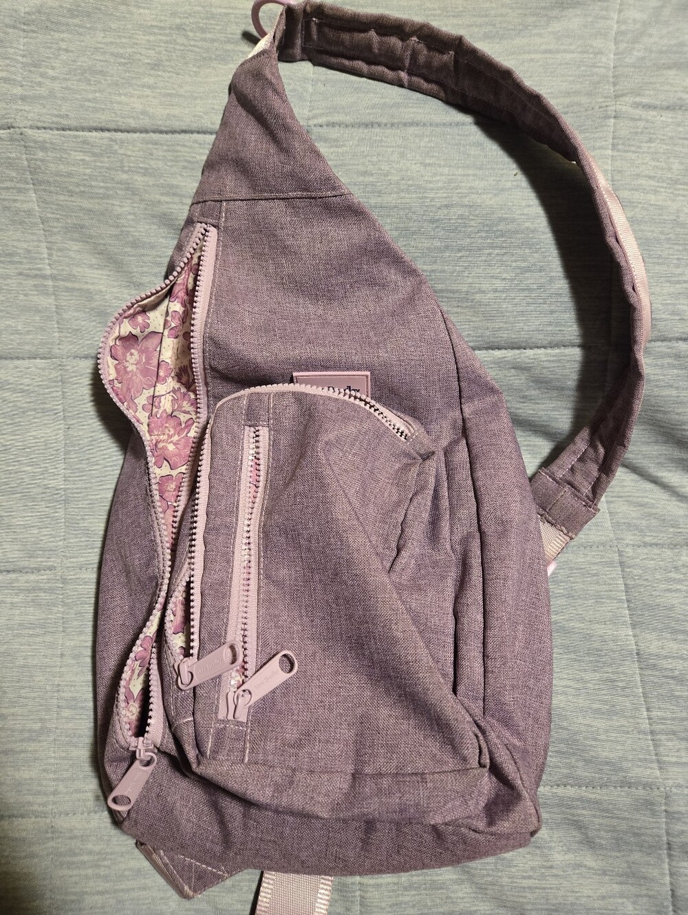 Purple Crossbody Sling Bag - Lightweight Women’s Shoulder Bag